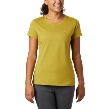 Columbia T-Shirt Dames, Thorne Bay Short Sleeve Geel, 87CTEIKOW